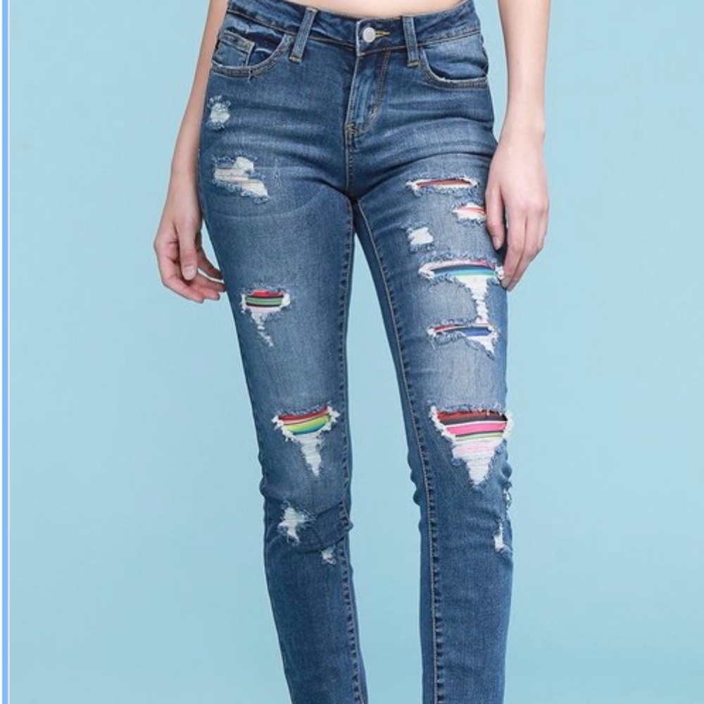 Judy Blue Serape Jean/ Medium Blue